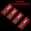 1pc Leather Car Roof Armrest Pull Protection Cover Gloves Door Handle Decoration For Skoda VRS Octavia Kamiq Kodiaq Accessories Lcvr69