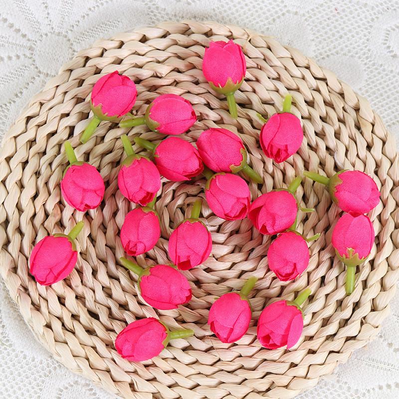 Artificial Rose Silk Buds For Diy Wedding Bouquets Home Decor Craft Supplies
