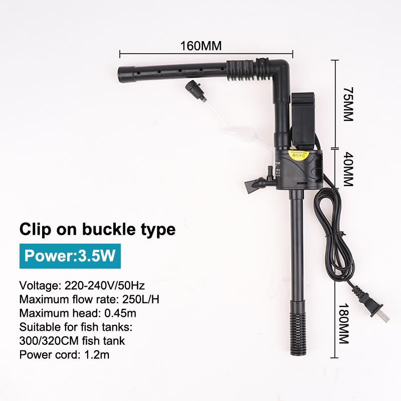 

Кислородный насос для аквариума Тихий фильтр 3-в-1 Кислородный насос для рыбоводства Маленькое устройство для циркуляции с верхней фильтрацией PB-320