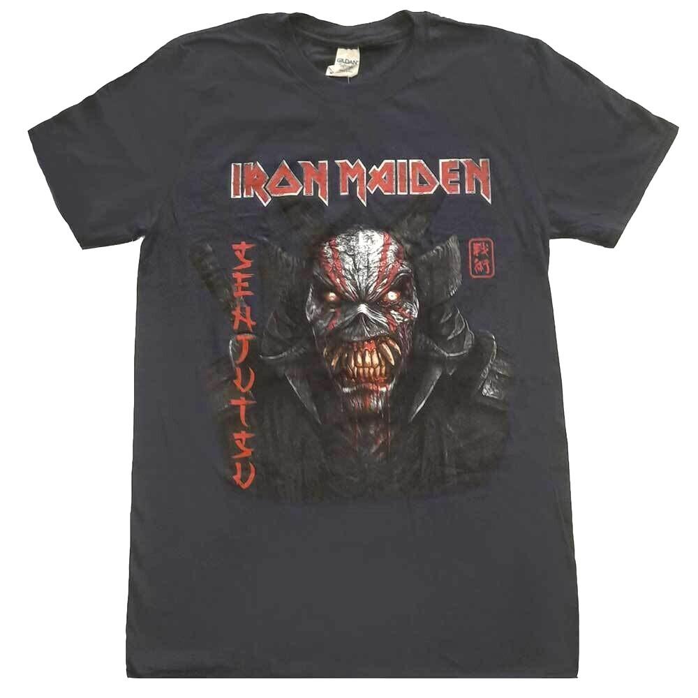 Iron Maiden Navy T-Shirt: Senjutsu Back Cover - Official Licensed