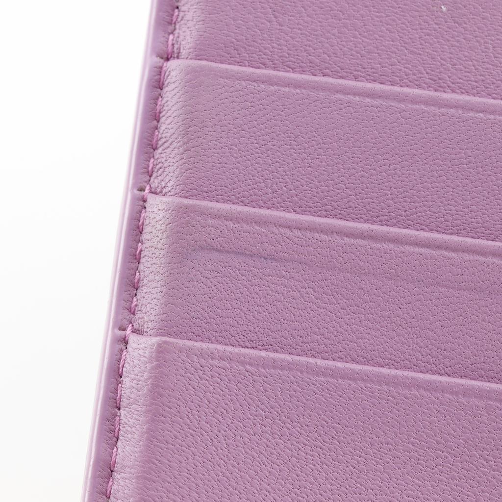 BOTTEGAVENETA Intrecciato Purse Pink Calfskin Women Used