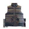 Autumn and Winter Velvet Thickened Vest Men's Loose Large Size Vest Thermal Vest Trendy Stand-up Collar Sleeveless Cotton-padded Coat