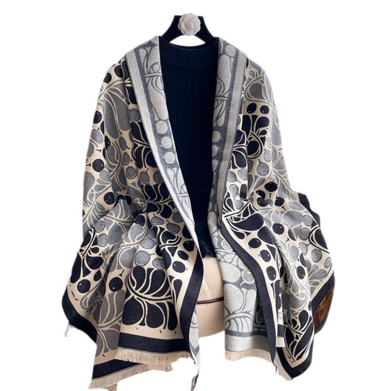 Geometric Scarf, High-End Shawl, Age-Reducing Scarf, Students Go Out With Warm Women
