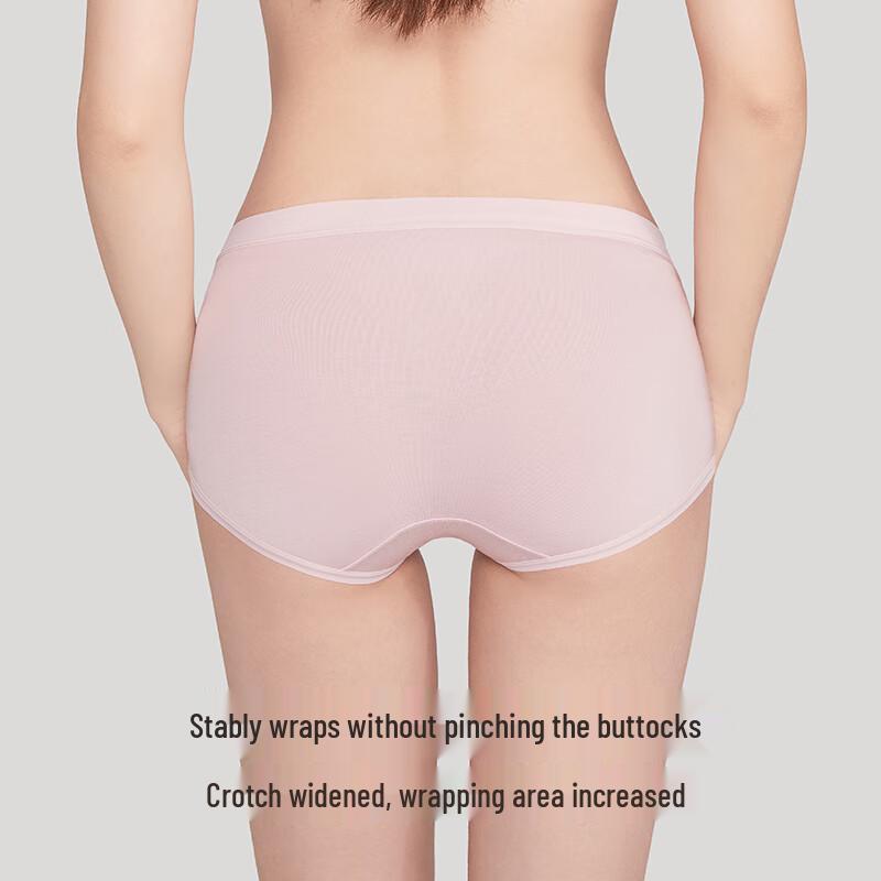 Xingmian Women's Modal & Silk Antibacterial Seamless Briefs - 3 Pack