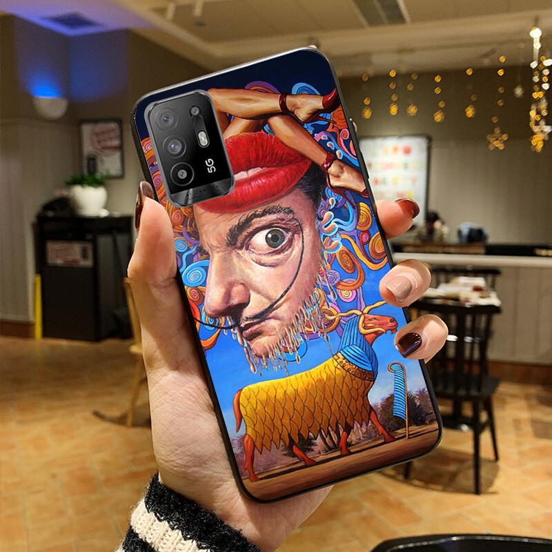 Salvador Dali Art Phone Case for OPPO A54 A74 A94 A53S A9 A5 A15 A16 A91 A96 A76 Reno8 8Pro Reno2 Z