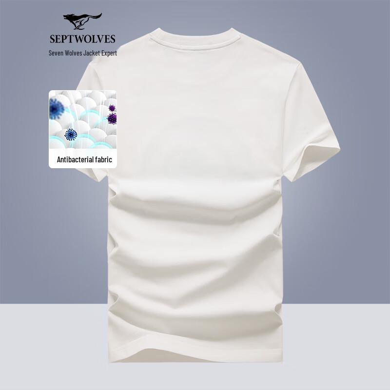 Septwolves Men s Antibacterial Round Neck T-Shirt 180/96A