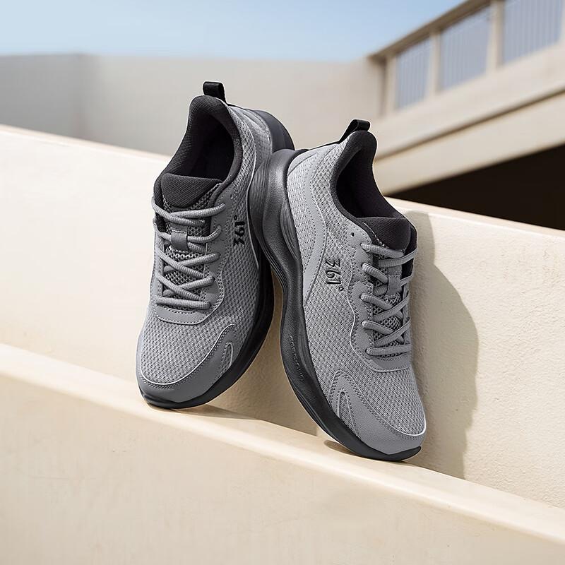 361° Men's Breathable Soft Elastic Thick Sole Shock Absorption Casual Running Shoes