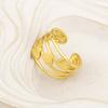 Nidin New Fashion Romantic Heart Shape Multilayer Open Rings Adjustable For Female Male Anniversary Party Finger Jewelry Gifts
