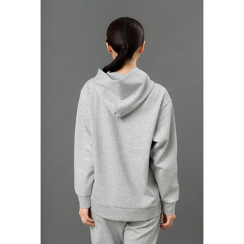MIKASA Loose Pullover Hoodie, Gray, Size S (Unisex) 2630-GRS