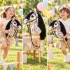 Sticks Horse with Wooden Adorable Soft Heads Toy Realistic for Preschoolers, Young Children,