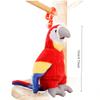 Macaw Simulated Plush Toys Cute Parrot Plushie Toy Stuffed Animal Plush Keychains Women's Handbag Pendants Kawaii Puppets