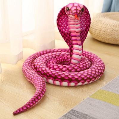 80/170/240cm Șarpe Cobra Șarpe Fals Jucărie de Pluș Recuzită Parodie Păpușă Piton Cadou Creativ pentru Copii