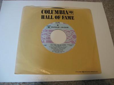7inch Record SUSAN JACKS - All The Tea In China / Twice As Str C41068 Columbia Canada Pop Used