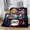Couverture Jetée Super Douce Dessin Animé AMINE-D-Demon S-Slayer, Couverture Chaude et Confortable pour Lit, Canapé, Chambre à Coucher, Salon, Voyage, Camping, Randonnée