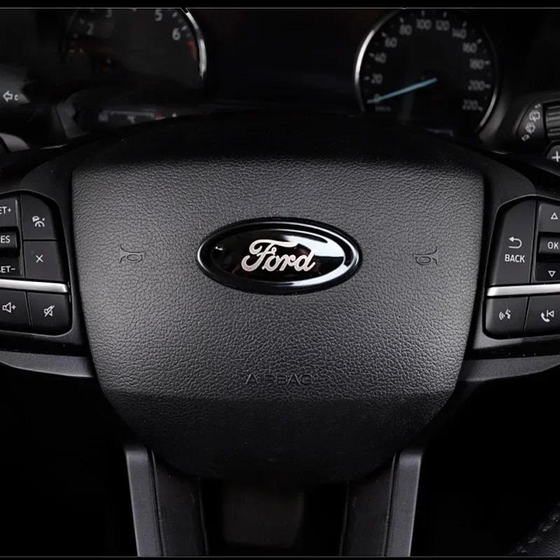 Neuer 2026 Autoaufkleber 3 Stück Auto Frontemblem Hecklogo für Ford Focus Limousine Escape Escort Mondea Edge Taurus Exolorer Territory St