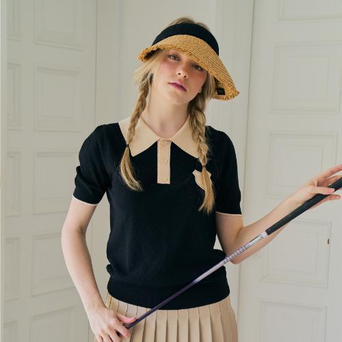 Venezia 12 Waffle Color Block Short Sleeve Black Free/Free