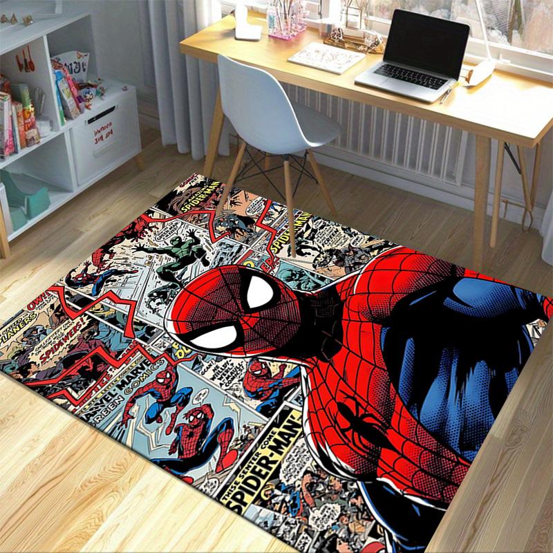 Spiderman Comic Collage Carpet For Playroom Bedroom Living Room Sofa Home Decorkids Game Area Rug Nonslip Floor Mat