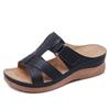 Fashion Summer Women Shoes Sandals Open Toe Sandals Anti-slip PU Leather Casual Female Platform Shoes Plus Size Women Slippers