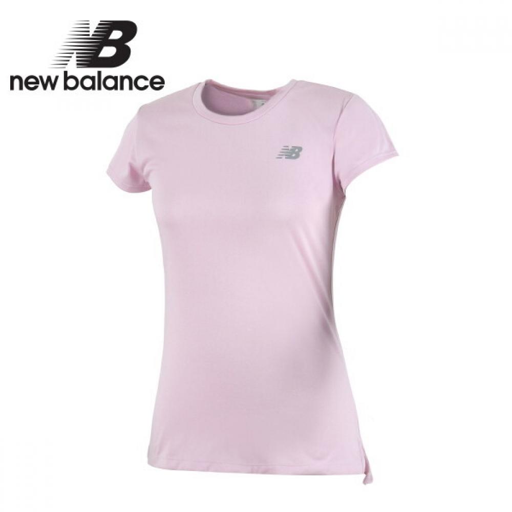 

New Balance Женская футболка Heathertech с длинным коротким рукавом, светло-розовая 85
