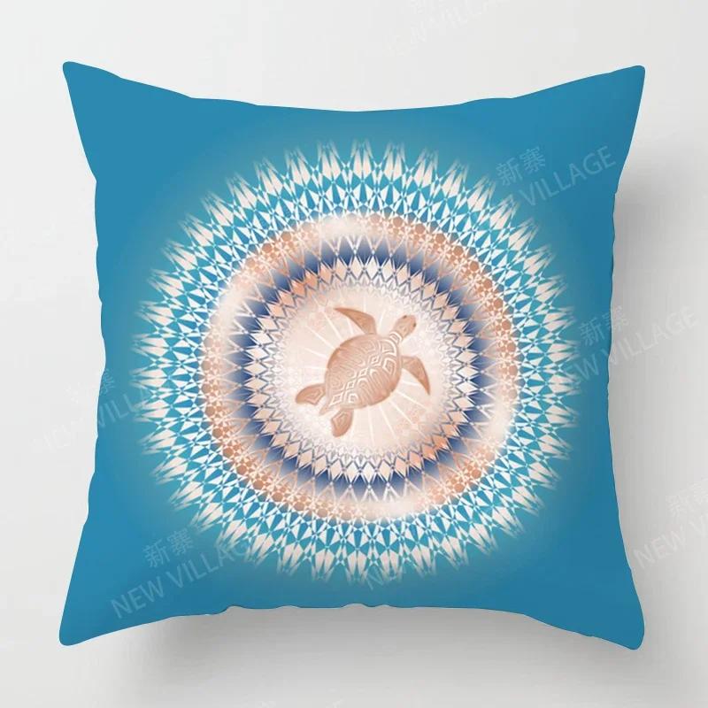 Jesienne Dekoracje Domu Jesienna Poszewka na Poduszkę do Salonu Sofa Boho Poszewka na Poduszkę Mandala