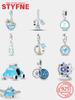 Holiday Series Seaside Coconut Slippers Car Wheel Copper Metal Charm Bead Components Bead Components Compatible With Do It Yourself Bracelet High