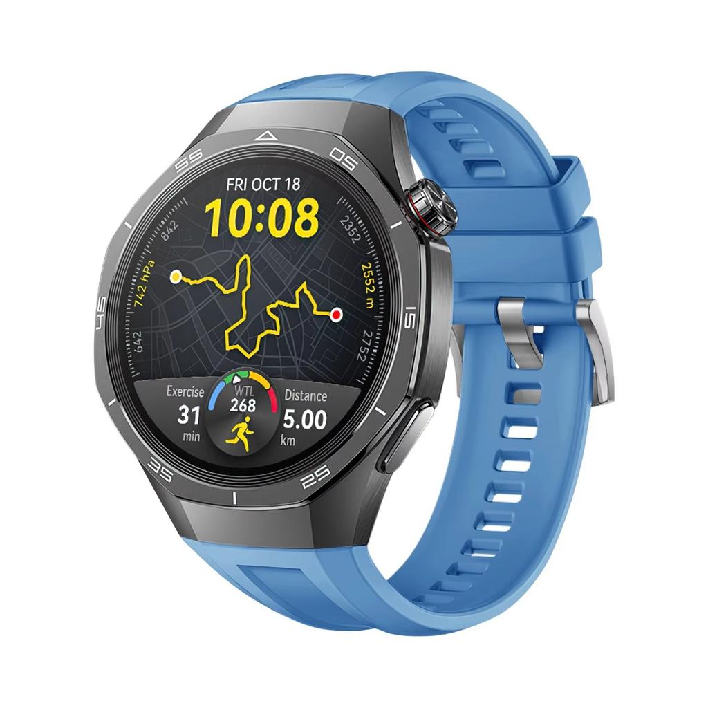 Official Silicone Strap For Huawei Watch GT5 Pro 46mm 22mm Soft Sport Wrist Band For Huawei Watch GT 5 Pro Smart Watch Bracelet Accessories