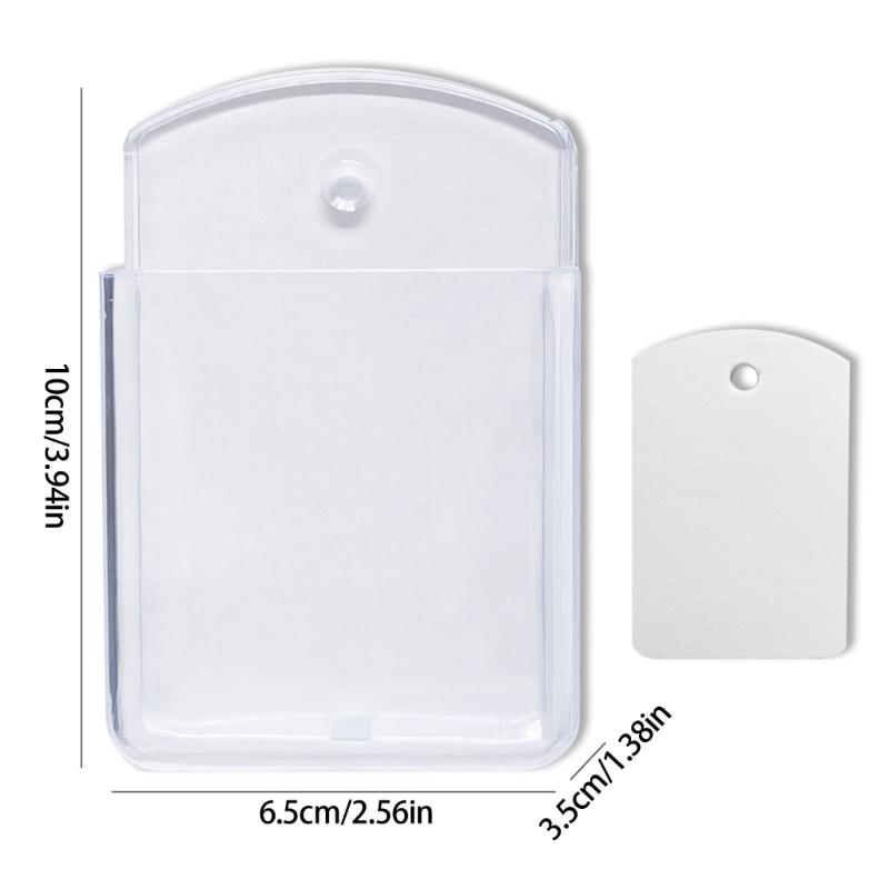 Pack of 6 ABS Plastic Wall Mounted Storage Boxes for Remotes Keys Multipurpose Use Various Locations