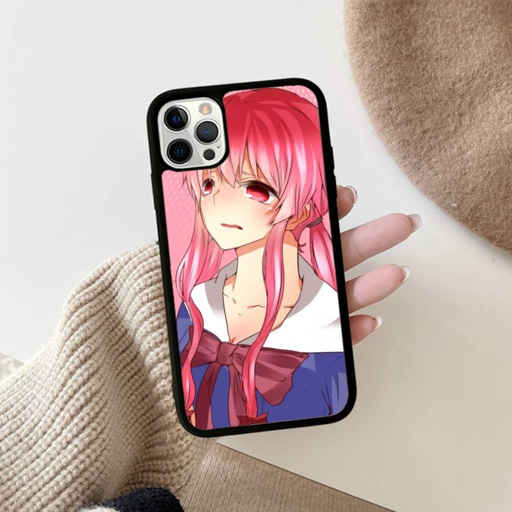 Anime Future Diary Phone Case For Iphone 11 12 13 14 15 Pro Max 17 16 Plus Hard PC+TPU Back Cover