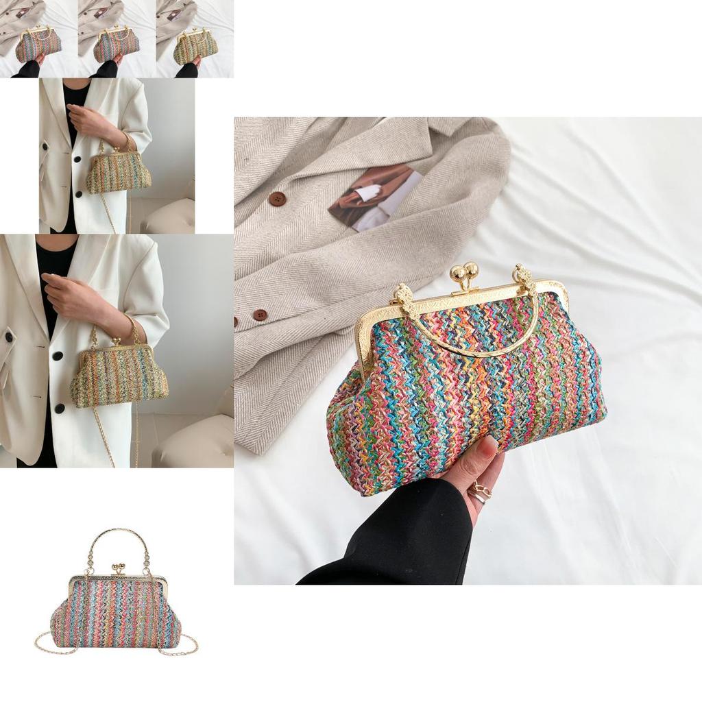 Stylish Urban Chic Woven Handbag 2023 Trendy Soft Woolen Mini Bag For Women