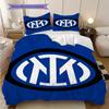Biancheria da letto con design dello stemma dell'Inter (1 * copripiumino + 2 * federa, senza nucleo) Copripiumino e federa Set biancheria da letto Regalo di Natale compleanno