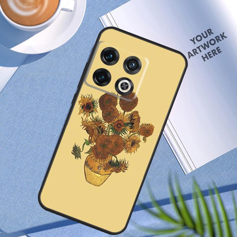 Sunflower Case For OnePlus 12 12R 11 9 10 Pro 10R 10T 9R 8T Nord 3 CE 2 Lite 2T N10 N20 N30 CE4 Cover
