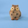Mini Owl Statue Resin Hand Painted Owl Ornament Miniature Animal Figurine for DIY Micro Landscape Bonsai Fairy Garden Decoration