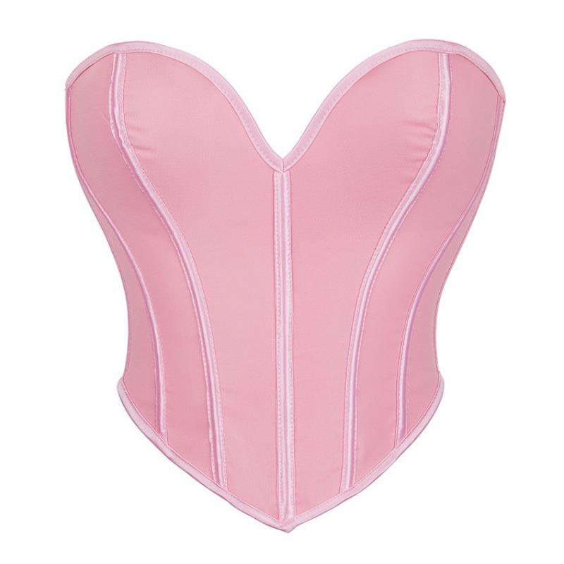 Heart Shaped Strapless Corset Top 13 Bones Waist Cincher