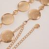 A New Style of High-end Women's Waist Chain with Metal Hollowed-out Patterns and Geometric Designs