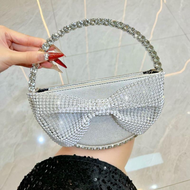 Bows Bag - Elegant Evening Party Bag - Fashionable Handbag - High-end and Luxurious Party Crossbody Women's Bag