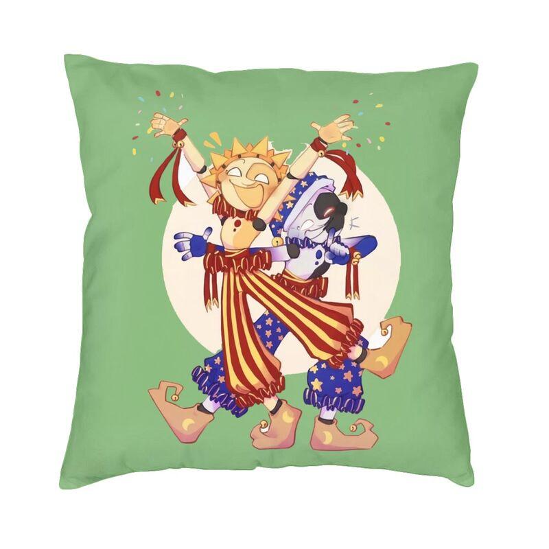 Sundrop And Moondrop Throw Pillows Case Living Room Decoration FNAF Security Breach Outdoor Cushions Cover Square Pillowcase