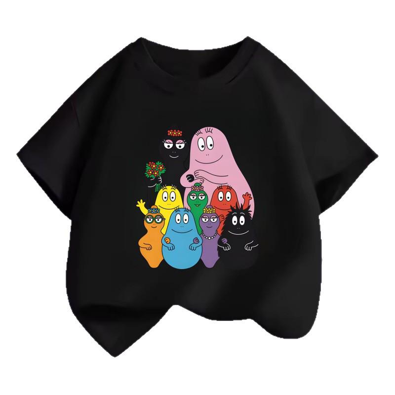 Classic Barbapapa Family Kids Cartoon Cotton T-shirt - New 2025 Style