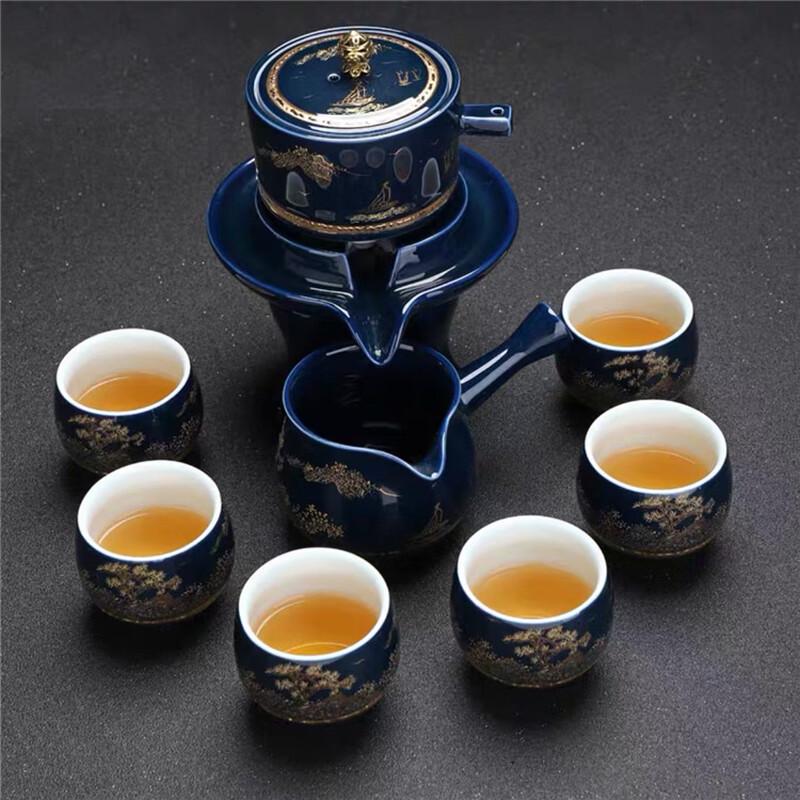 Jingdezhen Gilded Silver Dark Fragrance Floating Ceramic Tea Set