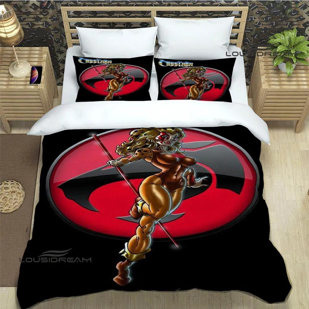 Thundercats Anime Printed Bedding Sets Exquisite Bed Supplies Set Duvet Cover Bed Comforter Set Bedding Set Luxury Birthday Gift