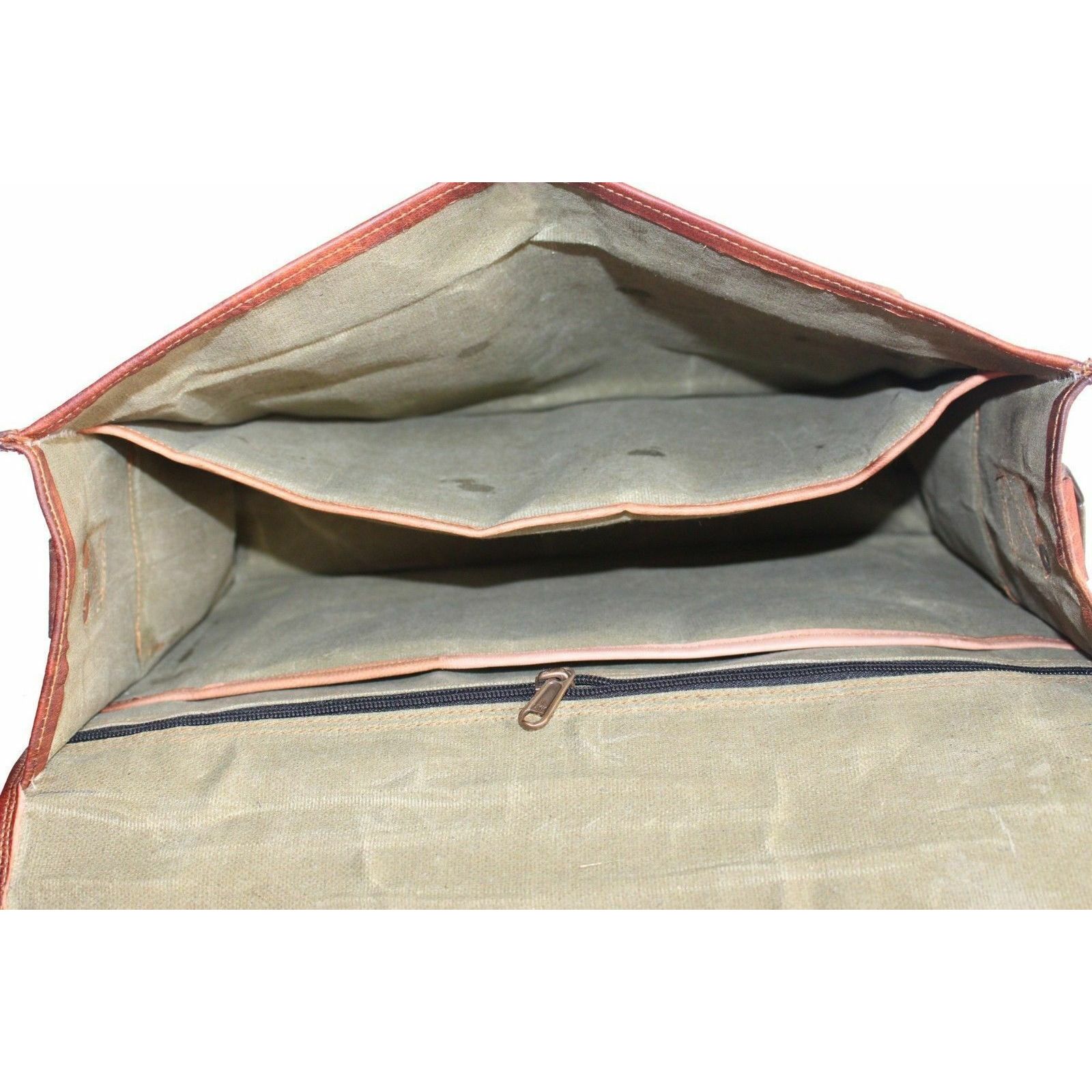 Сумка Через Плечо Портфель Ручной Работы Кожаный Винтаж Английский Коричневый 14 x 18 x 5 — фото 4