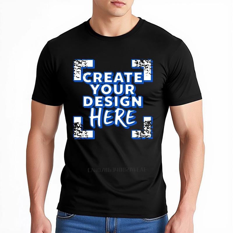 

Cotton Personalized Unisex t shirts Your Own Design Plus Size Tshirt Travel Minimalist Tshirt Cool Workout Diy Print Unisex -... S разноцветный