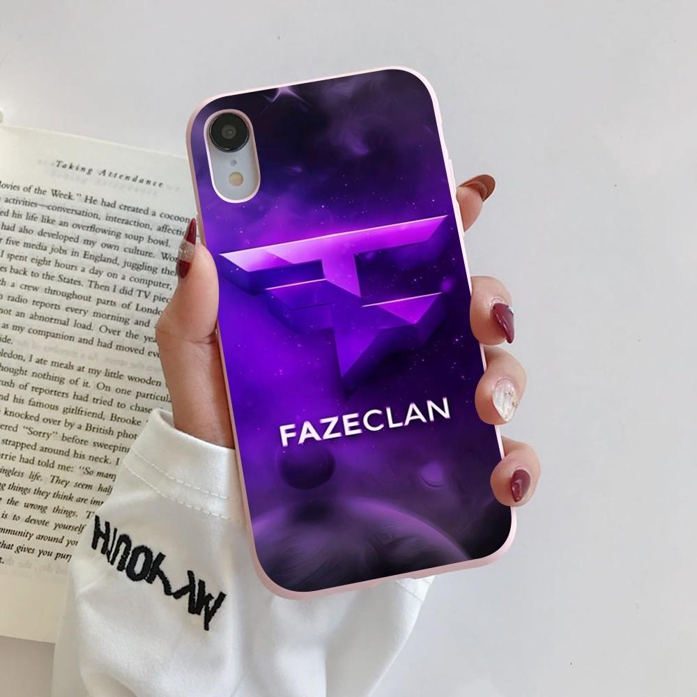 F-Fa-Ze C-Clan Logo Phone Case for iPhone 14 11 12 13 Mini Pro Xs Max 8 7 6 6S Plus X XR Solid Candy Color Case