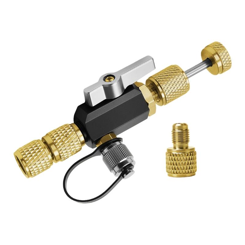 

Valves Cores Removal Tool For 1/4 And 5/16 Valves Cores Refrigerants R22 R407 R410 For Air Conditioning Maintenance 1
