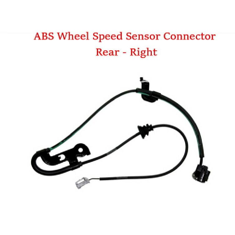ABS Wheel Speed Sensor W/Wire Harness Connector Rear Right Fits