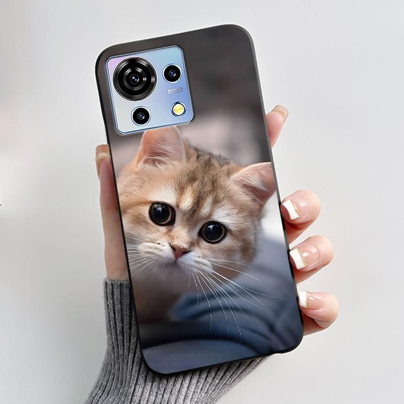 Süße Cartoon Hülle Für ZTE Blade V50 Vita 4G Bedruckte Schale Schutzhülle Weiches Silikon Schwarzes Gehäuse