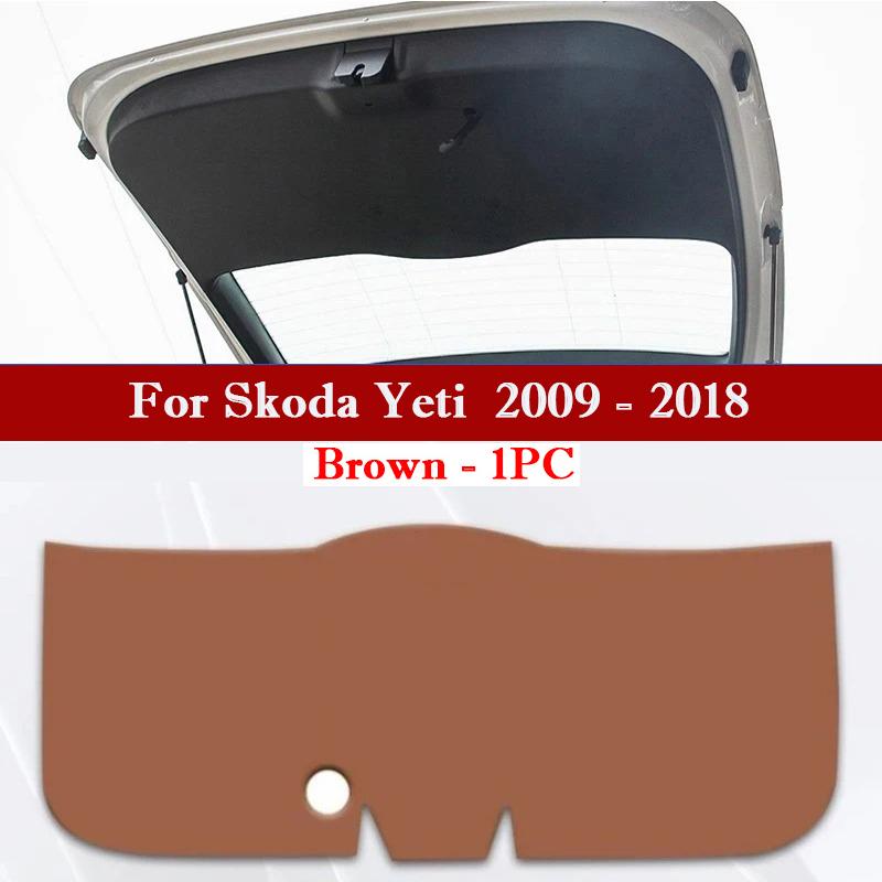For Skoda Kodiaq Kamiq Yeti Car Trunk Door Anti Kick Pad Tailgate Protection Mat Cushion Cargo Liner Interior Decor Accessories
