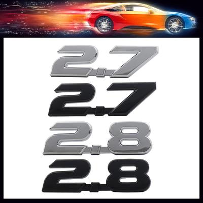 3D Premium 2.7 2.8 Letters for Japan Japanese SUV Off Road Car Engine Hood Fender Trunk Tail Rear Decal Emblem Badge Sticker