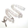 Catholic Rosary Prayer Necklace Pendants Bracelets Acrylic Beads Chain Religious Jewelry for Women Girls