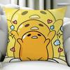 Funny Cute Gudetama cushion cover Birthday Anniversary Gifts Double Sided Printed Zipper Cushion Cover Soft Skin Bedding