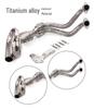 MT07 Exhaust Modification: Stainless Steel Titanium Alloy Front Pipe (2014-2023)